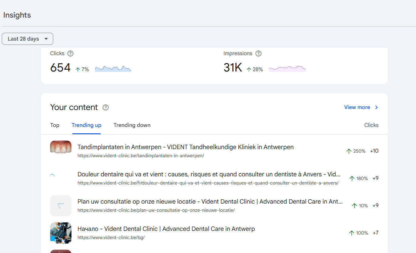 Google Search Console Insights — Clicks & Impressions Growth May 2026