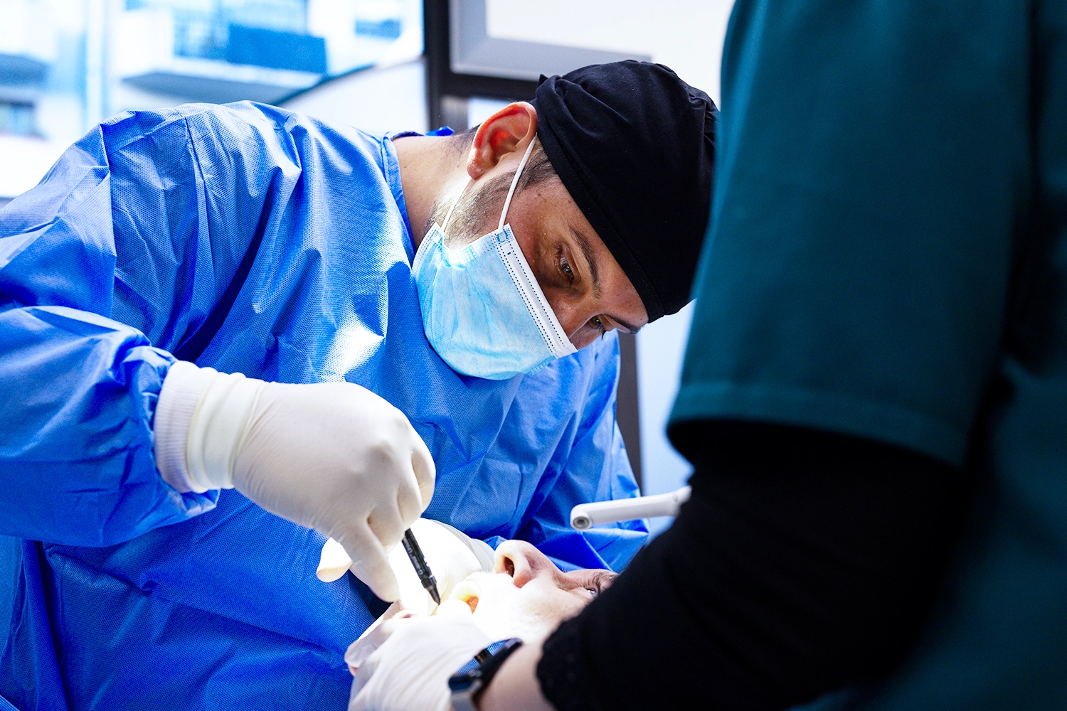 Bone and gum graft case